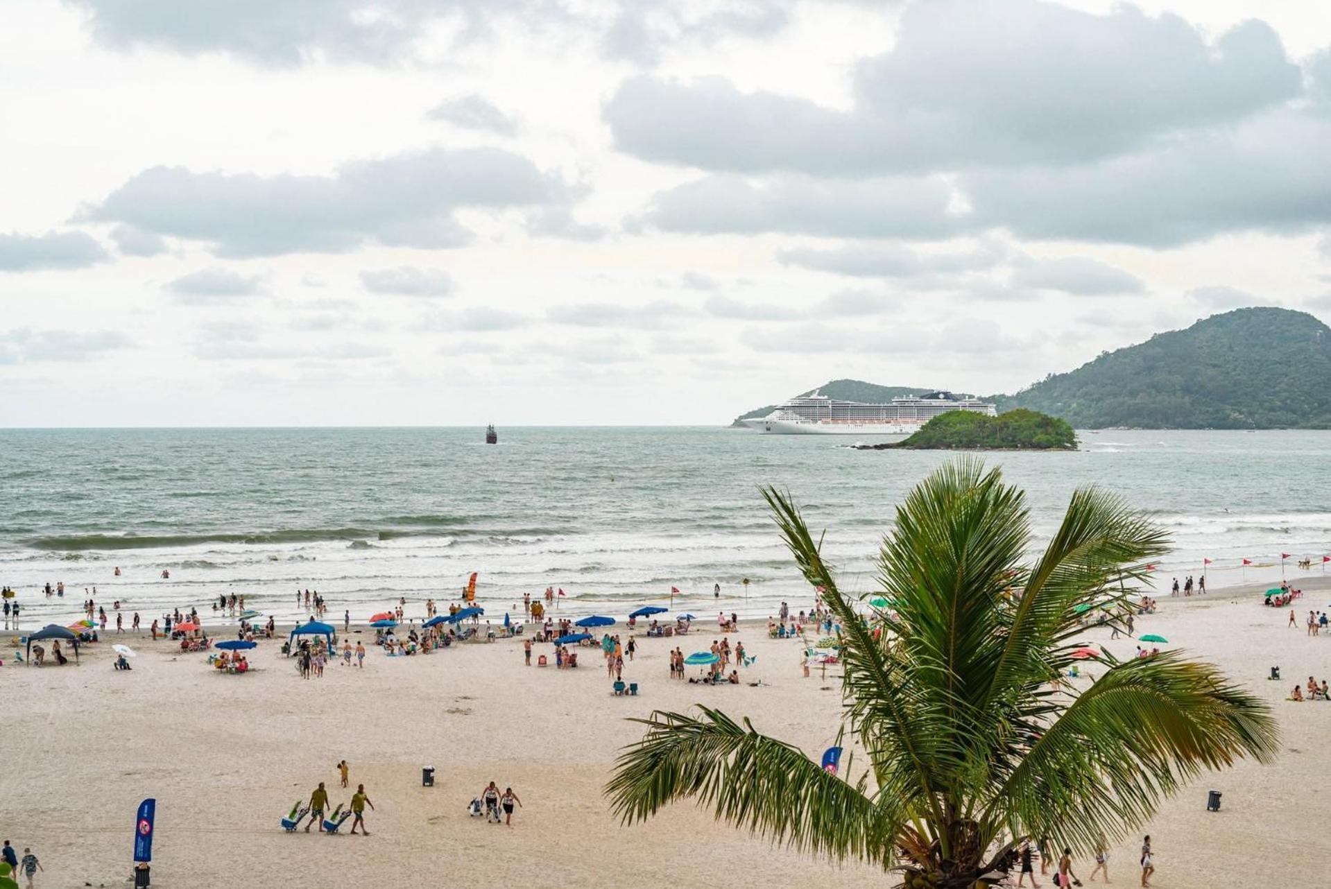 Apto Pe Na Areia Com Linda Vista Frente Mar Cel403 Apartment บัลเนอาริโอ กังโบริว ภายนอก รูปภาพ
